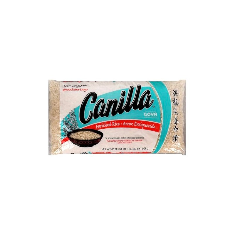 Goya Canilla Extra Long Grain Rice, 2 Pound, 2-Pack