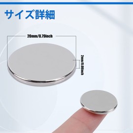 6pcs Super Strong Magnet Disc Magnets, 20mm x 2mm Strong Magnets, Neodymium Magnets Used for Office Office, Factory, Crafts, DIY Architectural Science Model