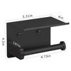 VAEHOLD Self Adhesive Toilet Paper Holder with Phone Shelf Stainless