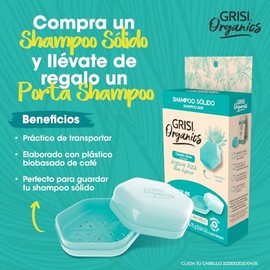 Shampoo Sólido Agave Azul para Cabello Seco, 75gr