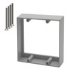 XGGYA 3/4” Double Gang Receptacle Outlet Box Extender,Gray Electrical Outlet
