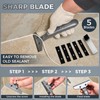 Saker Caulking Tool Kit-Aluminum 4 in 1 Sealant Finishing Tool