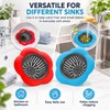 2-Pack Silicone Sink Strainers for Kitchen Drains – 4.5-Inch Anti-Clog