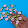 Generic Mini Satin Ribbon Roses 100pcs 15mm Mini Roses for