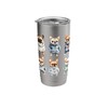Cute French Bulldog Frenchie Hoodie Dogs Stainless Steel Insulated Tumbler