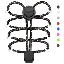 HOMAR Elastic No Tie Shoelaces Stretch Tieless Shoe Laces with Lock Device for Kids Adults Elastic No Tie Shoe Strings