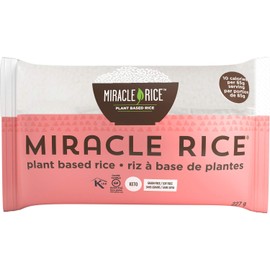 Miracle Noodle Organic Konjac Rice - Keto, Plant-Based, Gluten, Grain & Soy Free, Low in Carbs & Calories, Perfect for Stir-Fry, Pilaf - 8 Oz, 6-Pack