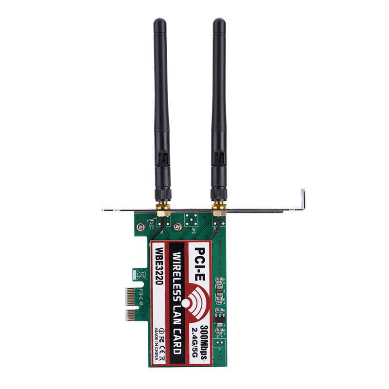 2.4G/5G 300Mbps PCI‑e Dual Band AP Wireless WiFi WLAN Adapter