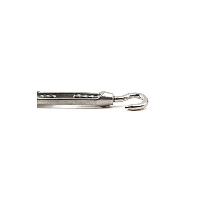 BE-TOOL Stainless Steel 304 Hook & Eyelet Wire Rope for
