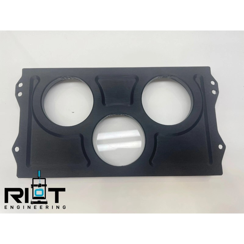 Riot Engineering S14 240SX 52mm Gauge Panel - Radio Delete