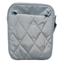 Vera Bradley Mini bolso cruzado hipster de algodón con protección RFID, Azul sal marina., Talla unica