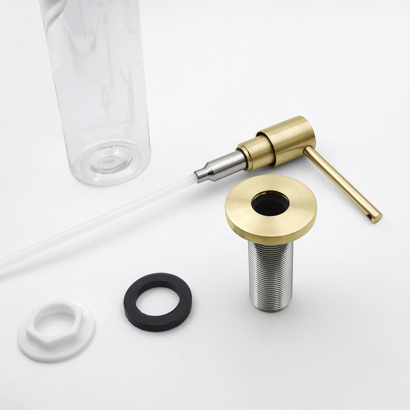 EADOT Deck Mounted Brass Kitchen Sink Soap Dispenser or Lotion