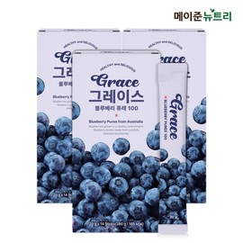 Mayjun Nutri 그레이스 블루베리 퓨레 100 3박스 42포) Grace Blueberry Puree 100 (3 boxes, 42 pouches)