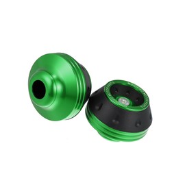Motoforti Pair Motorcycle Wheel Front Fork Frame Sliders Green Universal Long-lasting