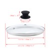 Geesatis 6"Tempered Glass Lid Heat Resistant Silicone Handle Frying Pan