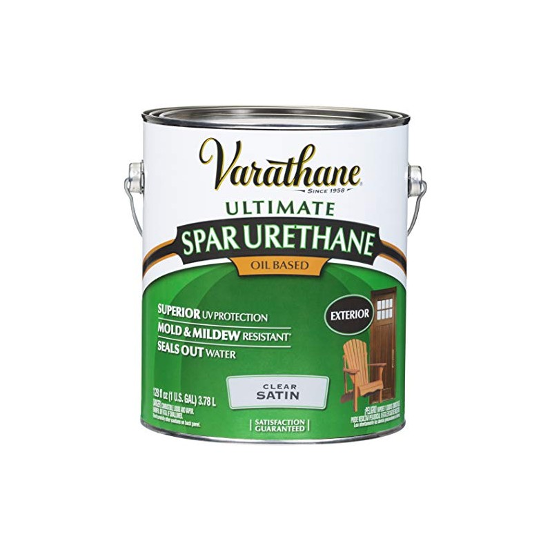 Rust-OLEUM 9332 Varathane Gallon Satin Exterior Spar Urethane