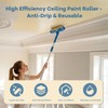 10" Ceiling Paint Roller with Shield, Ceiling Roller Splatter Guard