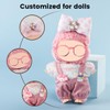 Doll Clothes for 17cm Accessories Doll Clothes Set with Glasses