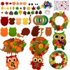 YumSur Autumn Wreaths Craft Set, Autumn Crafts Children, Thanksgiving Crafts,