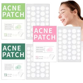 72 Parches Invisibles Eliminar Acne Espinillas Granos Poro Anti Acne Parches adhesivos Centella Asiática Te verde Esencia Arbol de Te Cuidado de la Piel Radiante (Te Verde)