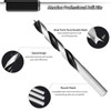 Meccion Wood Drill Bits 8mm 10Pcs Brad Point Auger Drill