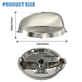 lubiyack 5PCS WB03T10284 Burner Control Knobs Oven Range Knob Replacement Compatible with GE Electric Range/Stove/Oven Knobs ECBP82SM1SS ECBP82SM2SS EER4001N01SS, Replaces 1373043 AP4346312 AH2321076