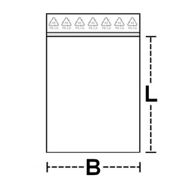 100 x PE Ziplock Bags Assorted Sizes 100pcs/W 60 x L 130 x 0.05mm