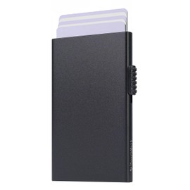 SparkMark Slim Metal Wallet with Pop Up Access | RFID Blocking Credit Card Holder Wallet | Business Card Holder Case | Minimalist Wallet for Men and Women