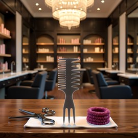 Styling Comb Slicked-back Combs 3 in 1 Fish Tail Bone Shape Hair Wide Tooth Comb Texture Combs for Salon Hair Combs Styling Tools and Appliances