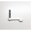 CRL Sliding Patio Door Latch Lever for Milgard, (White Extended