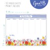 Gina B Designs-Weekly Planner Calendar Pad with Attachable Magnet- Blue