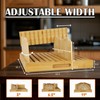 HJJK Bread Slicer for Homemade Bread, Bamboo Bread Slicers with