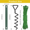 FCENDS Tree Stake Kit, Heavy Duty Spiral Tree Stakes and
