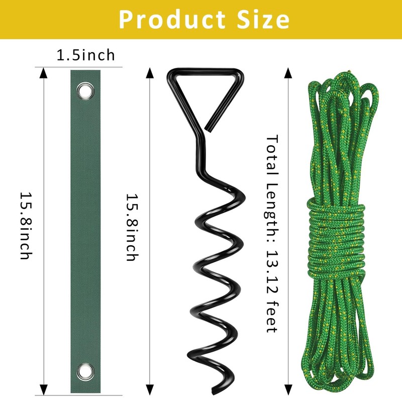 FCENDS Tree Stake Kit, Heavy Duty Spiral Tree Stakes and
