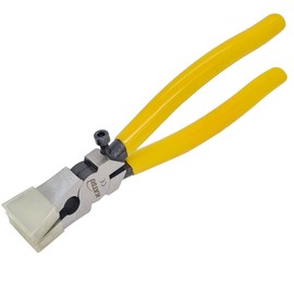 Katsu Glass Breaking Pliers 200 mm Glass Running Pliers with Flat Jaws for Glass Cutting Heavy Duty Glass Tongs Cutting Tool for Stained Glass Work 347247