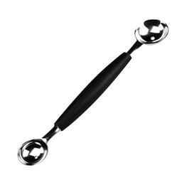2 in 1 Double-Sided Fruit Melon Baller Spoon, Stainless Steel Melon Ballers Melon Scoop,Suitable Watermelon Cantaloupe Ice Cream Comfortable Non-Slip Grip Kitchen Utensils and Gadgets