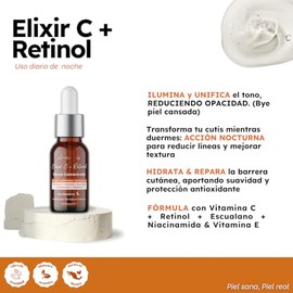 Suero Facial Nocturno Vitamina C + Retinol She Is Skincare