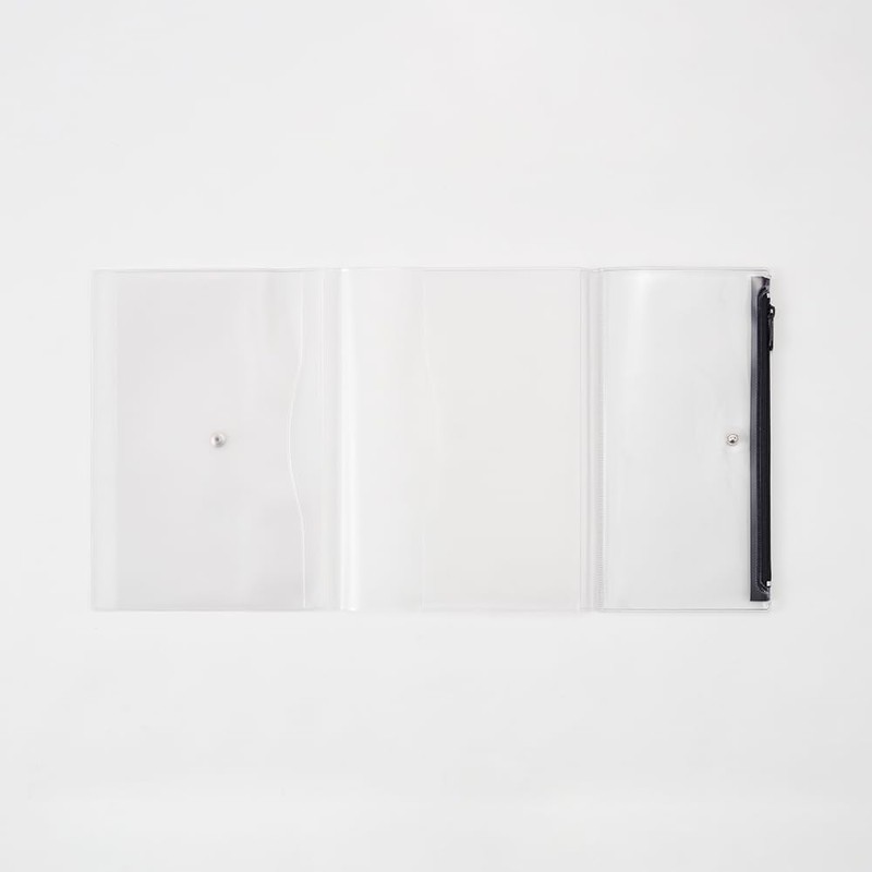 Daigo N1940 Note Cover, isshoni, Pen Case, A5 R, Clear
