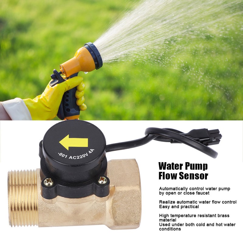 Water Pump Flow Sensor Brass Electronic Pressure Automatic Control Switch
