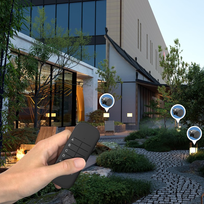 sonero Funksteckdosen mit Fernbedienung Aussen, Outdoor Set, 2300 Watt, 230V,