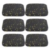 6PCS Rubber Treadmill Mat Sound Insulation Cushion Exercise Equipment Mat