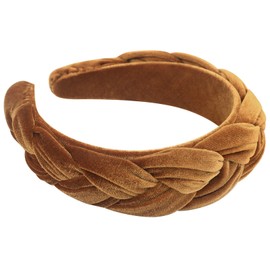 DRESHOW Velvet Braided Headband Women Hair Hoop Elastic Hair Bands Fashion Headbands for Women