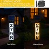 Hvatry Solar Address Sign, Waterproof House Numbers for Outside Light