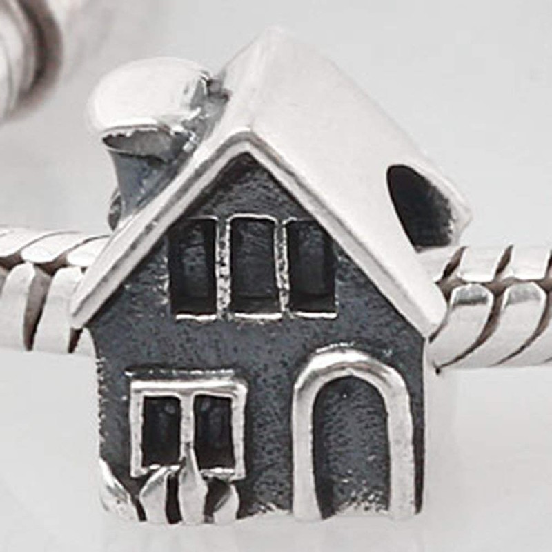 Family Charm 925 Sterling Silver House Charm Home Charm Love