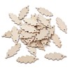 Cheriswelry 50pcs Unfinished Wooden Leaf Pendants Natural Wood Tree Leavse