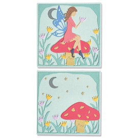Sizzix Thinlits Dies by Lisa Jones 13/Pkg-Fairy Scene -666018