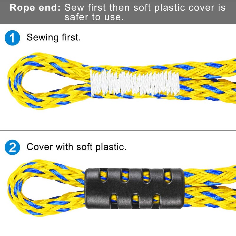 Dolibest 16ft Boat Tow Harness Boat Tow Ropes, Easy Connection