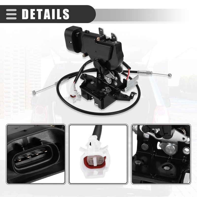 Motoforti Trunk Latch Actuator Assembly, Rear Liftgate Tailgate Lock Actuator,