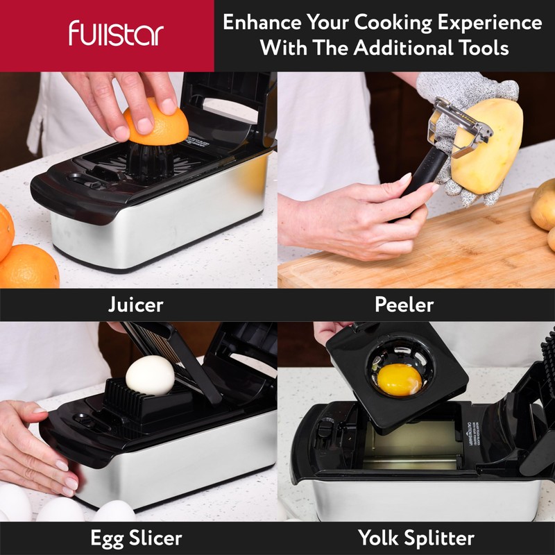 Fullstar The Original Pro Chopper - Vegetable Chopper and Spiralizer,