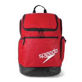 SPEEDO TEAMSTER BACKPACK 35L - RED SWIMMING BAG RUCKSACK WATERPROOF BASE RRP £48